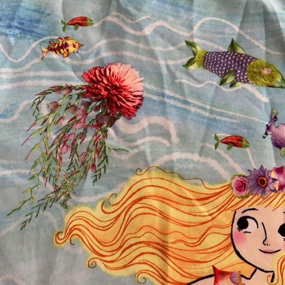 [ Florabelle Mermaid Print Sleeveless Shirt ] 5T - Picture 3 of 5